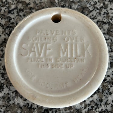round ceramic milk saver tool