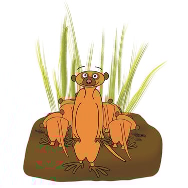 meerkat from Dineo Dean's Epic Dreams series of picture books