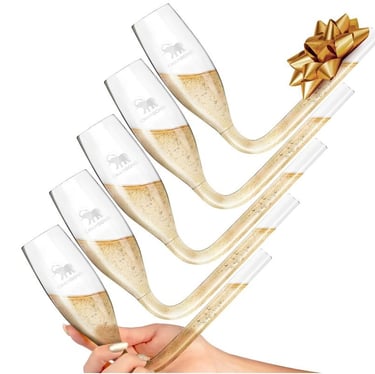 Chambong - Champagne Flutes, Bridesmaid Proposal Box, Stocking Stuffers for Adults, Bachelorette Par