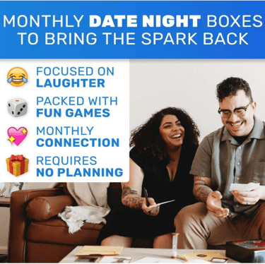 Crated with Love - Monthly Date Night Games for Couples Subscription Box - Mystery Date Night Box 