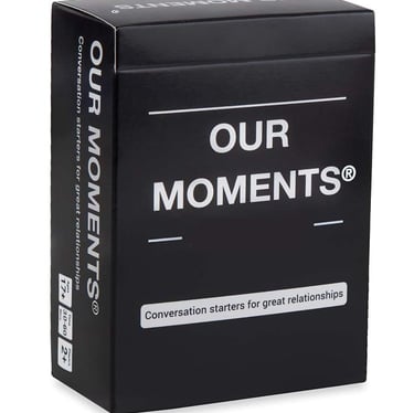 OUR MOMENTS Women: 100 Women Conversation Starters - Fun Conversation Card Game for Bachelorette 