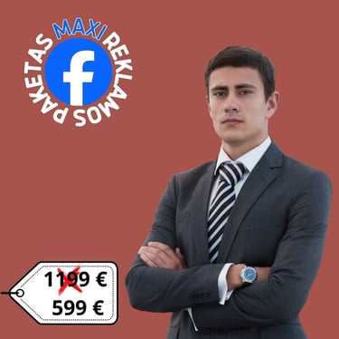 Facebook reklamos paketas MAXI