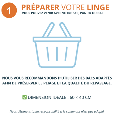 préparer votre linge à déposer
