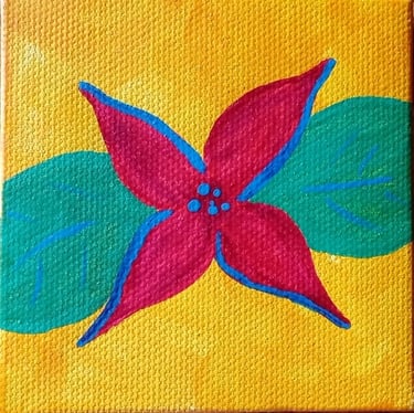 Fire Flower 1 (painting) Kylee Nicole Smith