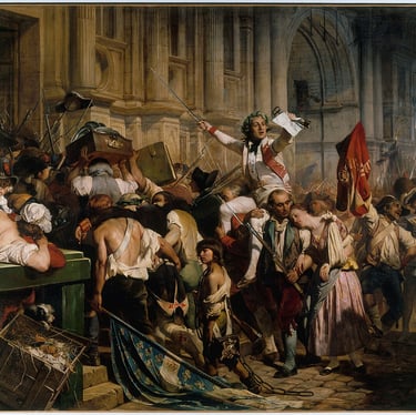 Vainqueurs de la Bastille (c. 1835), by French painter Paul Delaroche (1797–1856) 