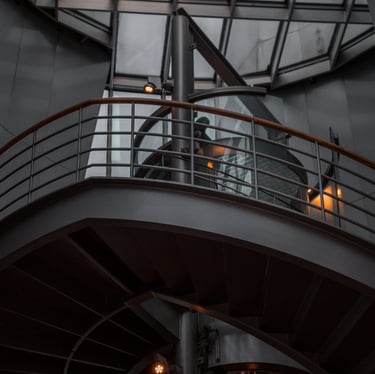 garde corps et rambarde sombre et moderne