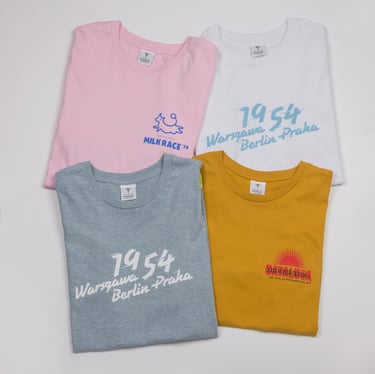 The Handmade Cyclist T-shirts - Flat lay