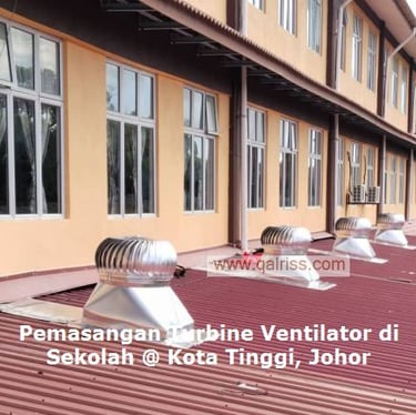 Pemasangan Turbine Ventilator di sekolah bagi hilangkan bahang