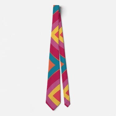 Colorful Abstract Groovy Neck Tie