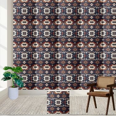 Scandinavian Ethnic Geometric Tile