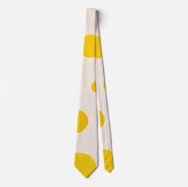 Sunny Yellow Dots Neck Tie