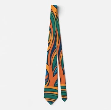 Retro Grooves Neck Tie