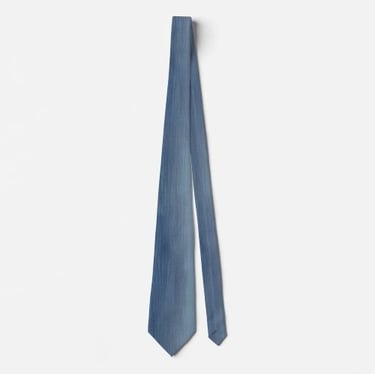 Contemporary Faded Denim Look Neck Tie