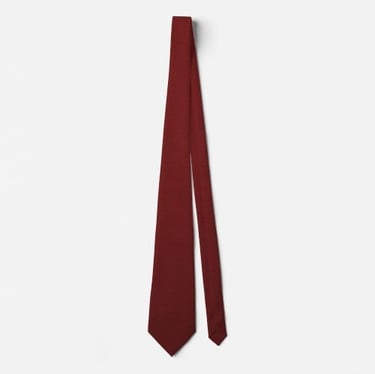 Elegant Deep Red Textured Neck Tie