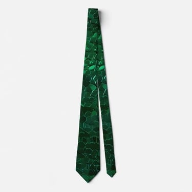 Green Sparkly Sequin Neck Tie