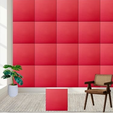 Solid Red Ceramic Tile