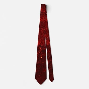 Dark Red Glitter Sparkling Wedding Neck Tie