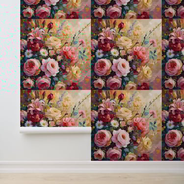Elegant Floral Bloom Peel and Stick Wallpaper