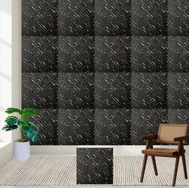 Luxury Dark Black Glitter Contemporary Glamorous Ceramic Tile