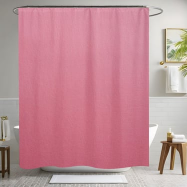 Pink Leather Shower Curtain