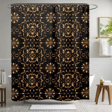 Floral Boho Shower Curtain