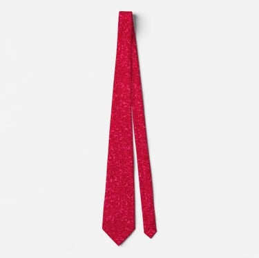 Modern Abstract Deep Red Neck Tie