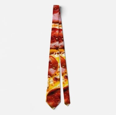 Yummy All Over Pizza Neck Tie