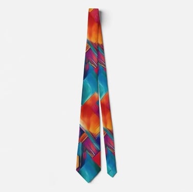 Multi-Colored Prism Neck Tie