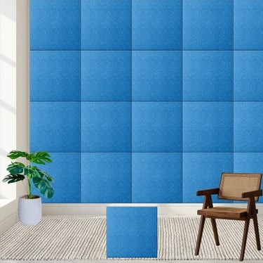 Sparkling Blue Glitter Ceramic Tile