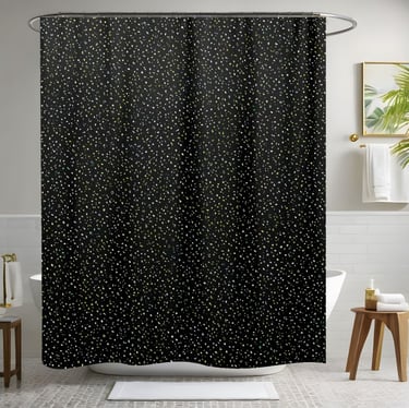 Gold and Black Shower Curtain Style 2