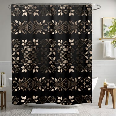 Floral Boho Shower Curtain Style 3
