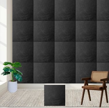 Modern Luxury Black Textured Decor Ceramic Tile