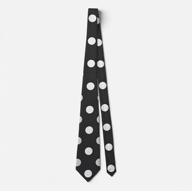 Stylish Black Dot Neck tie