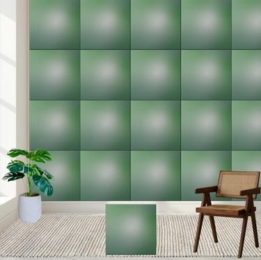 Elegant Green Gradient Ceramic Tile
