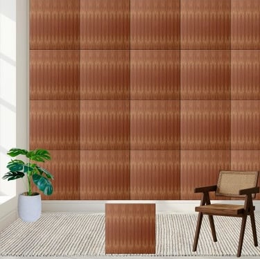 Retro Woodgrain Brown Ceramic Tile