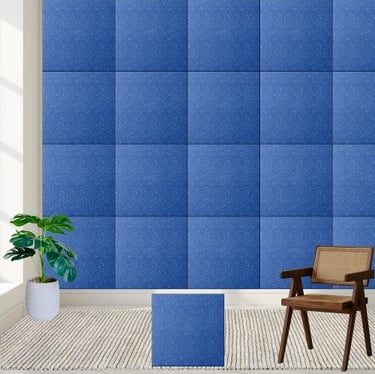 Sparkling Luxury Blue Glitter Ceramic Tile