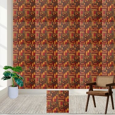 Artisan African Textile Design Tile