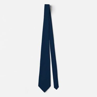 Elegant Navy Blue Necktie - Modern Geometric Tie