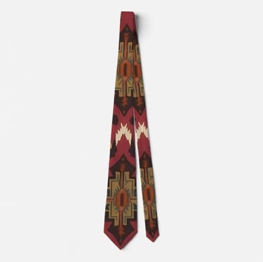 Southwestern Inspired Abstract Neck Tie