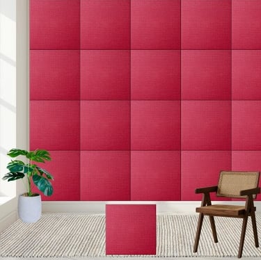 Textured Crimson Ceramic Tile Style 2