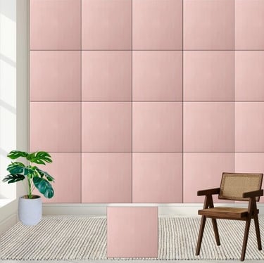 Blush Pink Textured Ceramic Tile