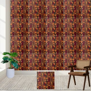 Authentic African Textile Pattern Tile