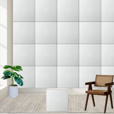 Elegant Minimalist White Wood Grain Ceramic Tile