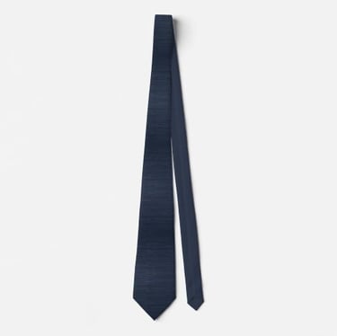 Celestial Navy Blue Galaxy Faux Gold Speckled Neck Tie
