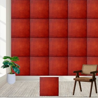 Deep Red Textured Ceramic Tile