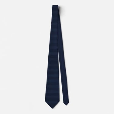 Navy Blue Ribbed Tie for Business & Groomsmen