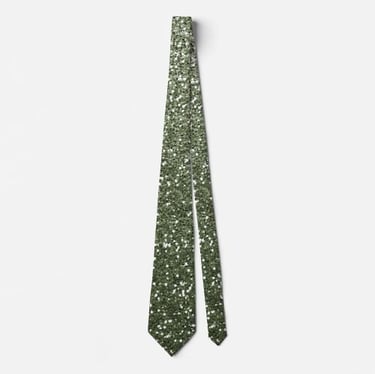 Sophisticated Ombre Green Sparkle Neck Tie