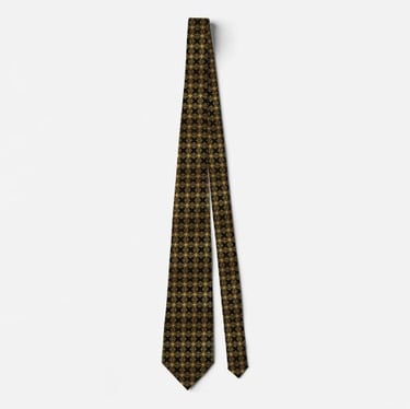 Premium Black And Gold Neck Tie Ultimate Mens Gift