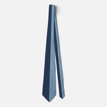 Cool Blue Denim Print Neck Tie