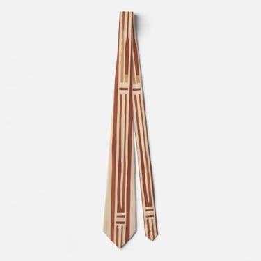Tribal Inspired Organic Lines Neck Tie